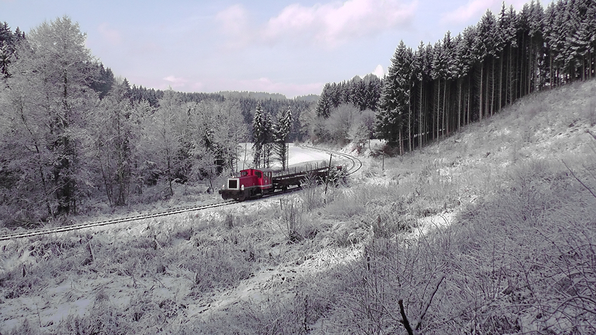 Kalter Einsatz im bayrischen Wald