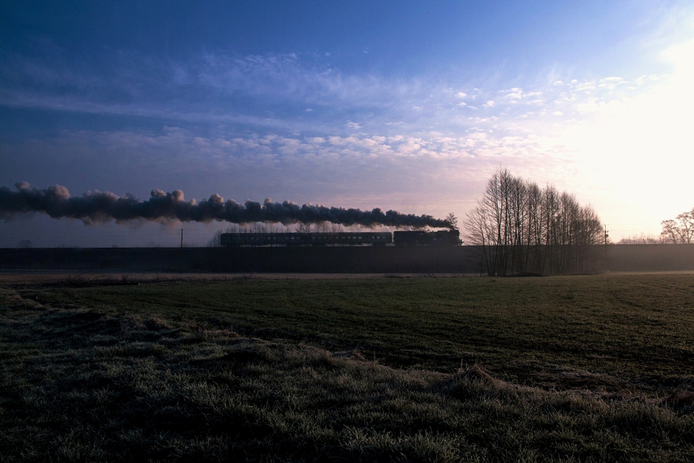 Kalter Frühlingsmorgen .