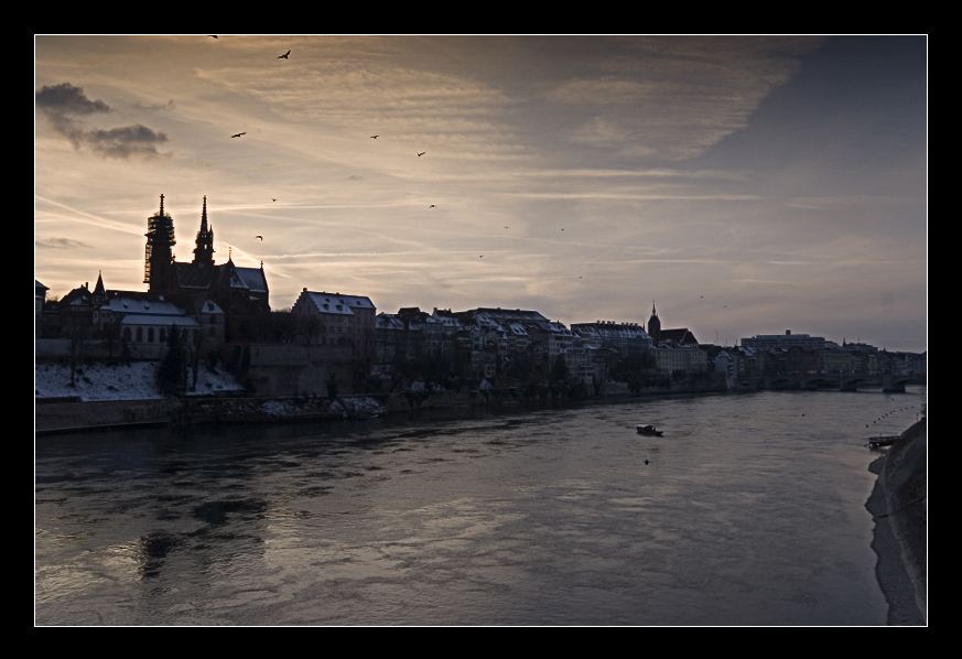 Kalter Himmel über Basel (etwas weniger überschärft)