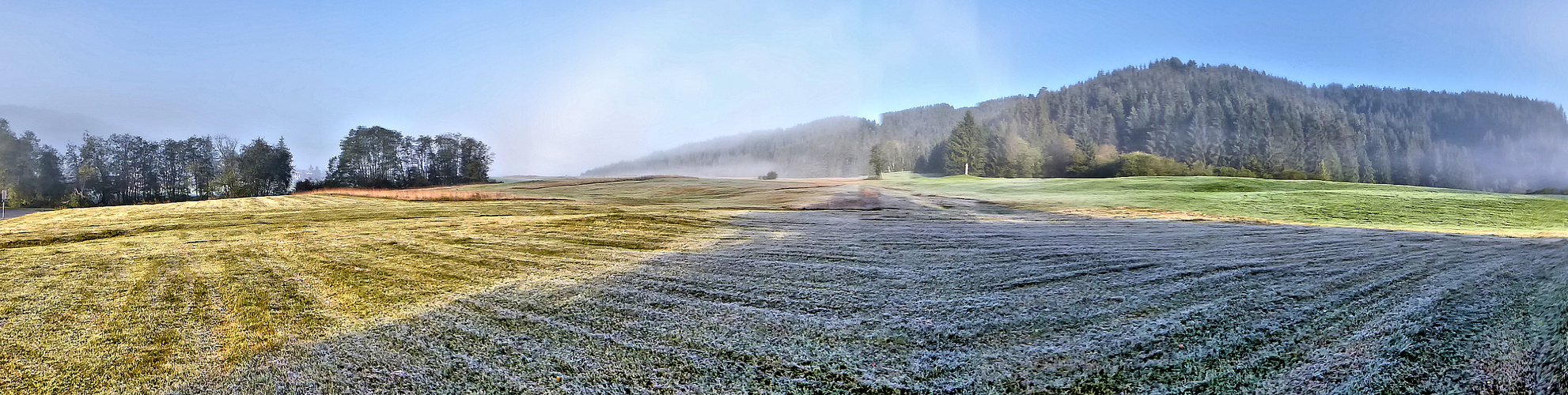 Kalter Morgen in Biberbrugg SZ