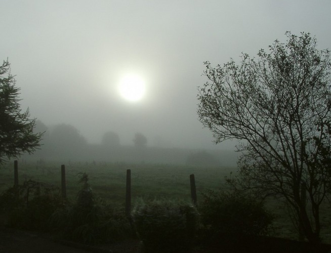 Kalter Morgen in Irland