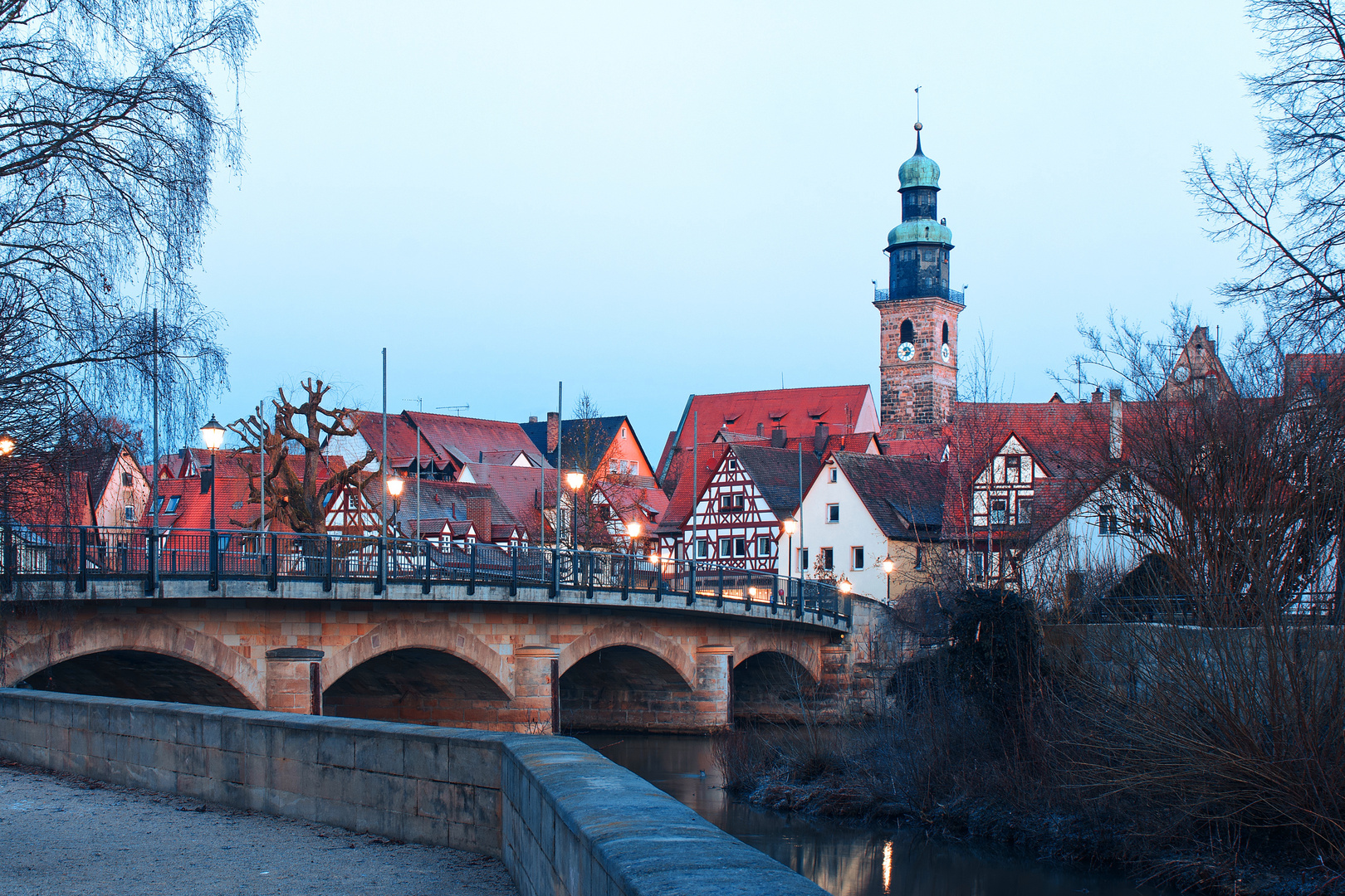 Kalter Morgen in Lauf an der Pegnitz