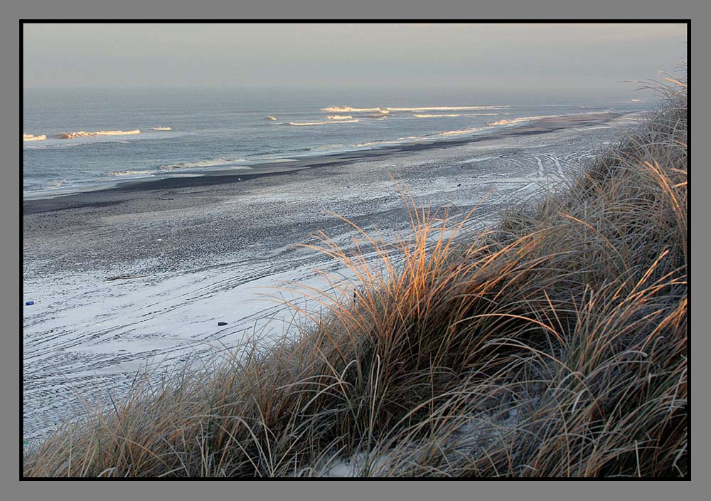 Kalter, schöner Strand