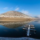 Kalter See - Steg und Spiegelung