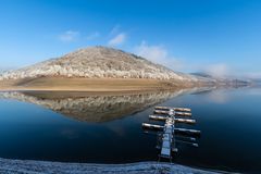 Kalter See - Steg und Spiegelung