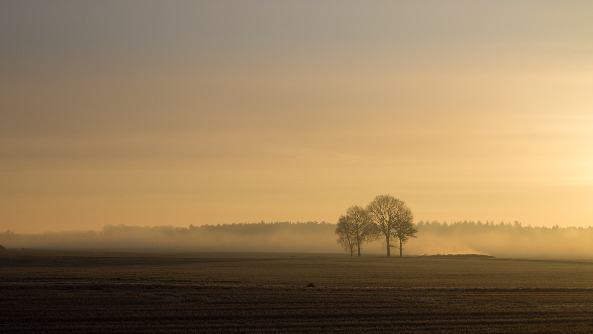 Kalter Sonnenaufgang