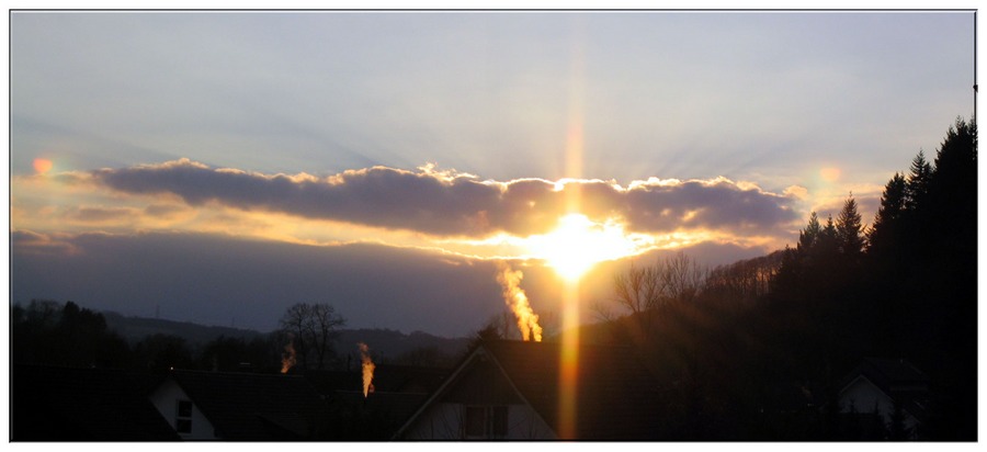 Kalter Sonnenuntergang