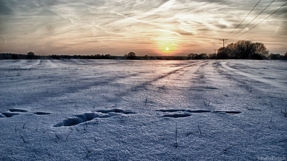 Kalter Sonnenuntergang