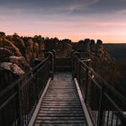 kalter Wintermorgen auf der Basteibrücke