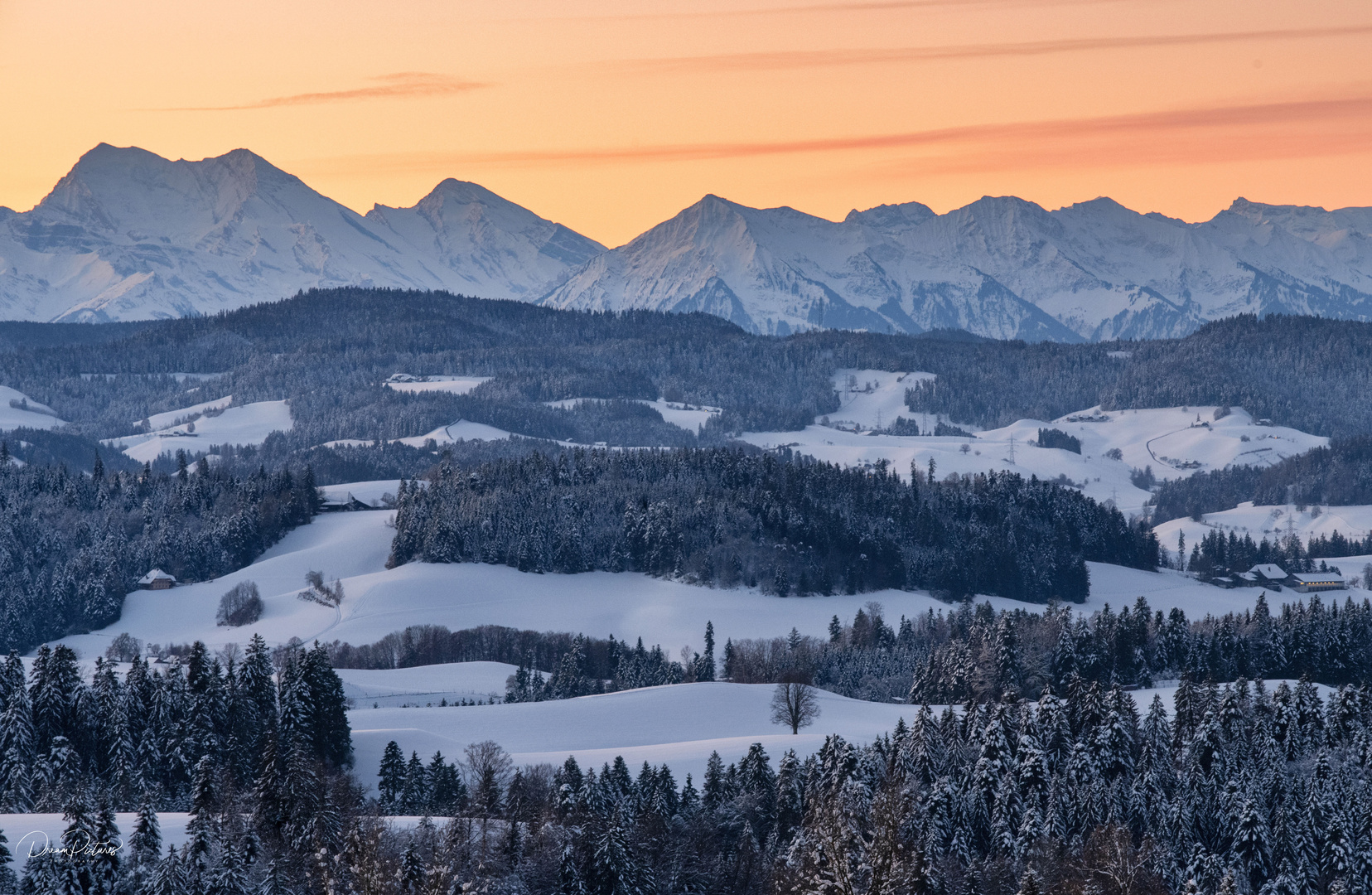 Kalter Wintermorgen im Emmental