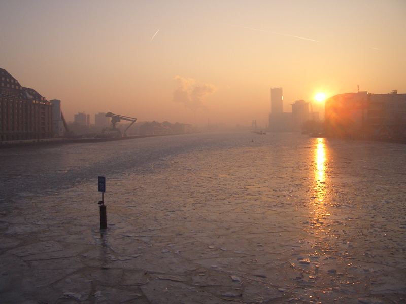 Kalter Wintermorgen in Berlin