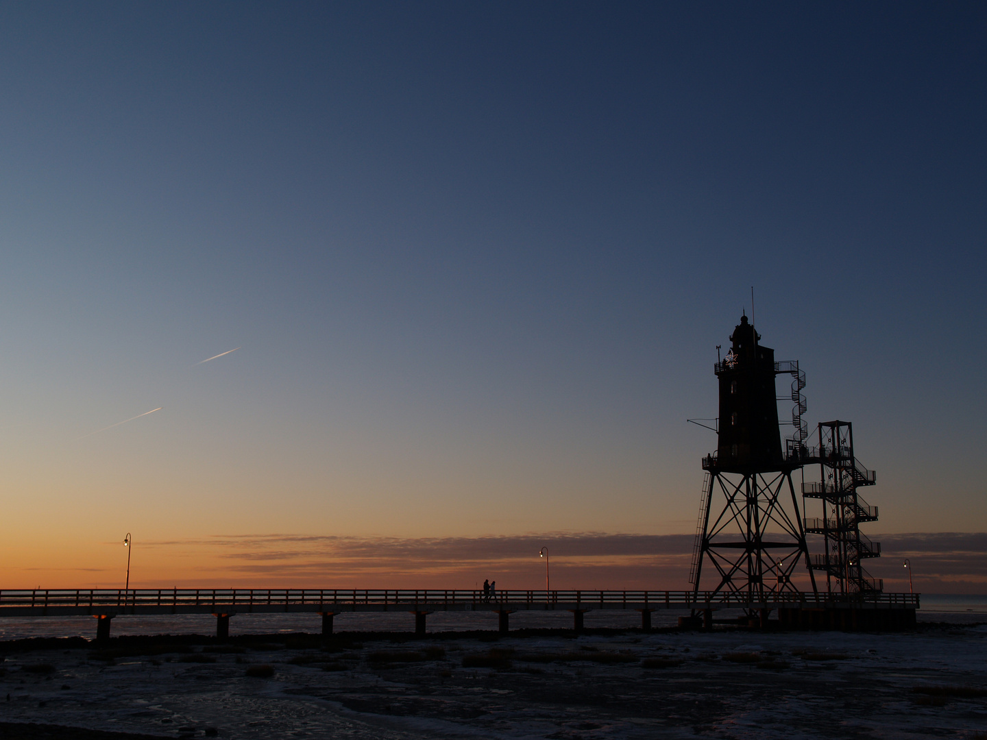 Kalter Wintertag an der Außenweser....