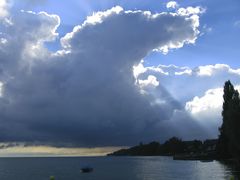 Kaltfront über dem Bodensee