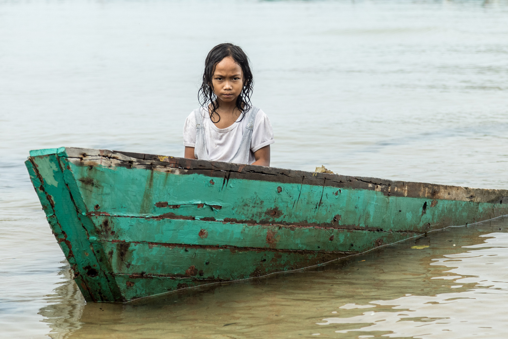 Kambodscha Boat-Girl