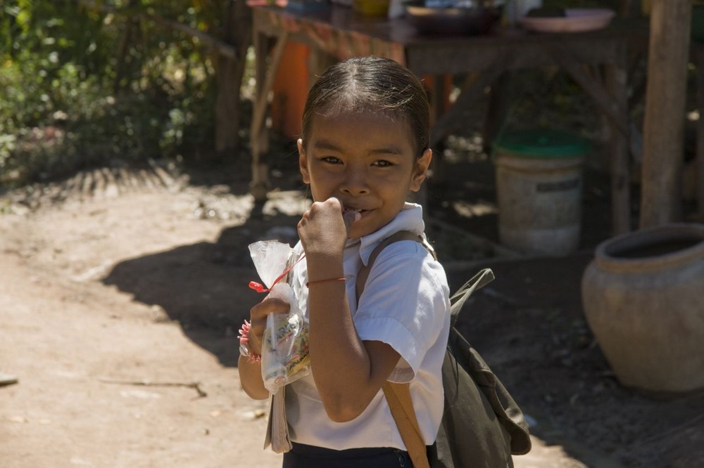 Kambodscha Dorf beim Tonle Sap