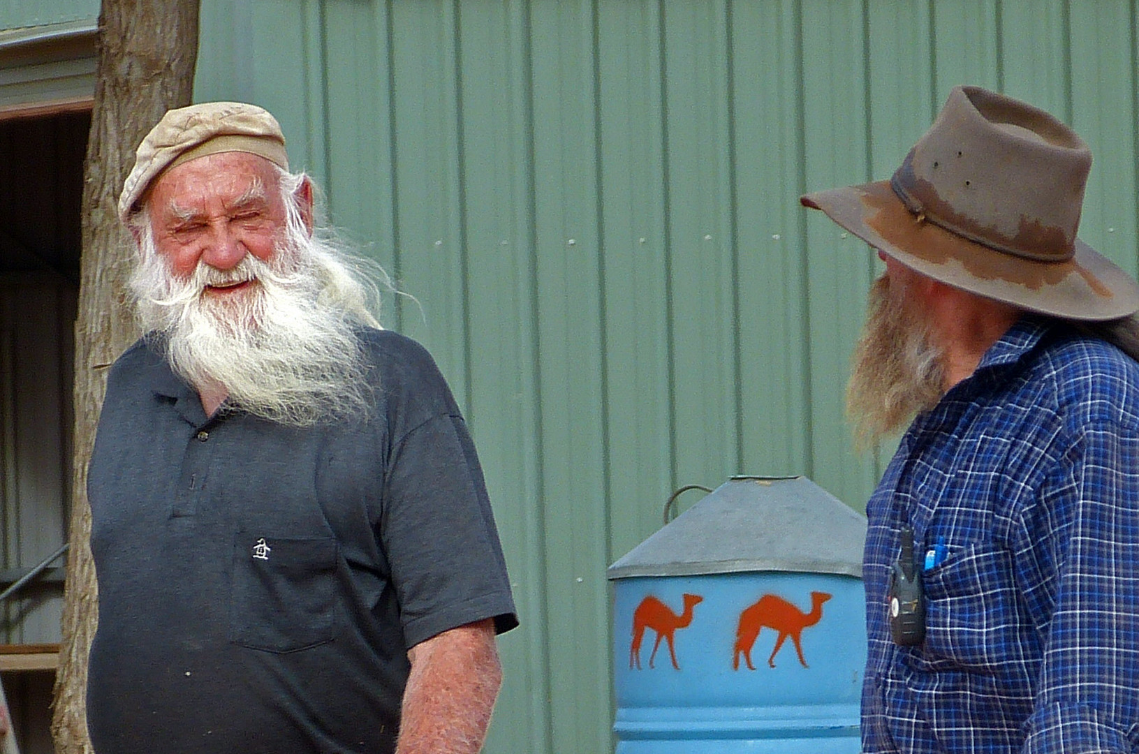 Kamelfarmer in Australien