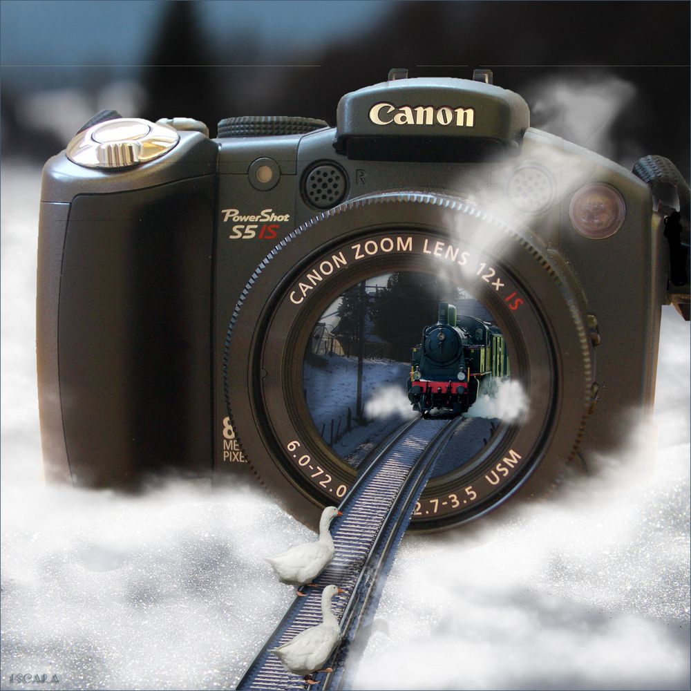 Kamera im Schnee