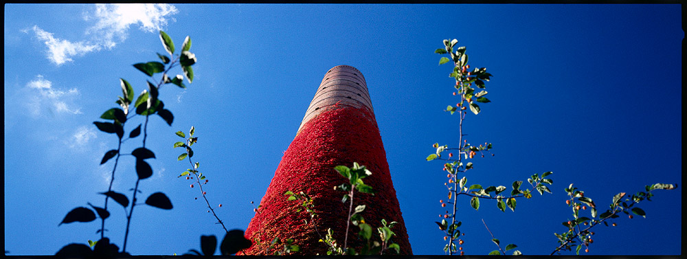 Kamin im Herbst