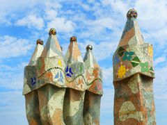 Kamine auf der Casa Batlló