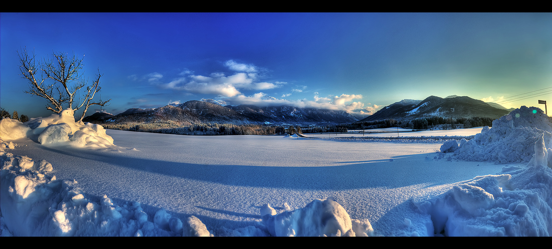 Kampenwand in Wolken