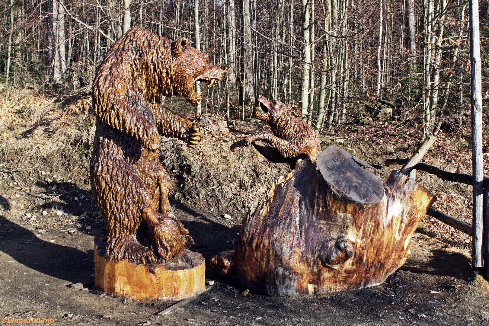 "Kampf der Giganten" Skulptur in Blockhausen