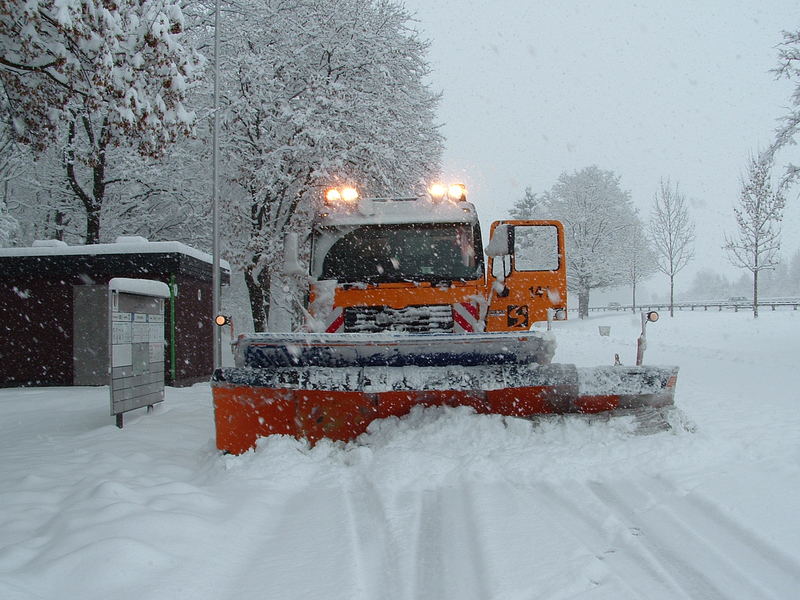 Kampf mit den Schnee