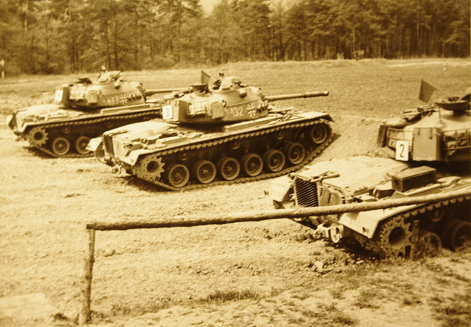Kampfpanzer M 48. 1972 . PzBtL 4 / 364 Külsheim. Man war W 15 und