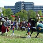 Kampfszene - mittelalterlicher Markt Neuss