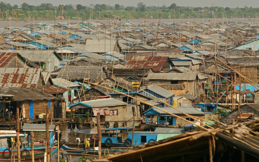 Kampong Chhnang am Ufer des Mekong