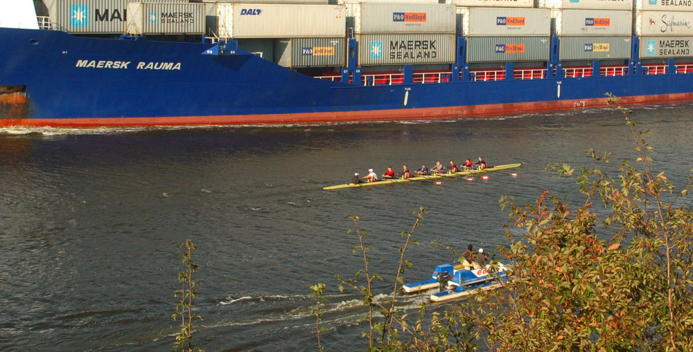 Kanada Achter Training im Nord-Ostsee-Kanal 11.10.08