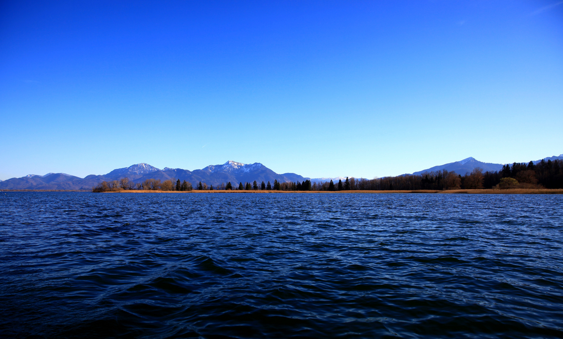 Kanada in Bayern - der Chiemsee mal menschenleer