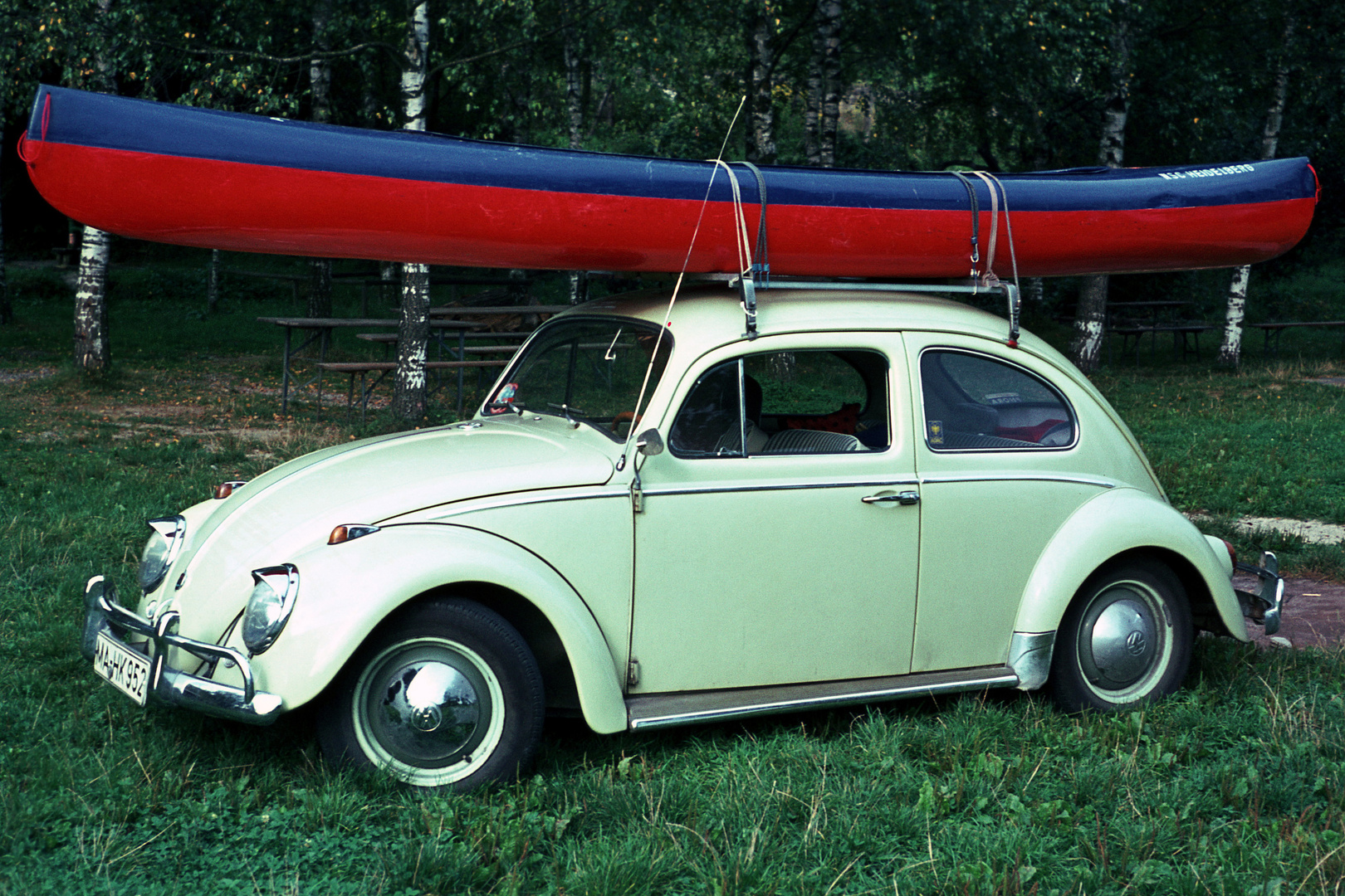 Kanadiertransport mit Käfer Baujahr 1970