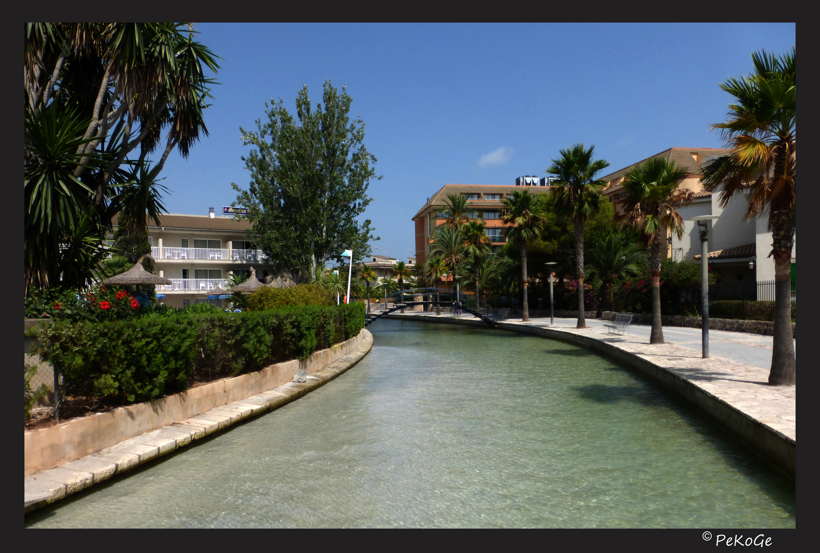 Kanäle am Playa d’Alcudia