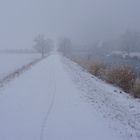 Kanal im Schnee