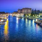 Kanal von Venedig bei Nacht