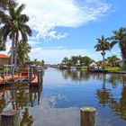 Kanal zum Golf von Mexico in Cape Coral Florida