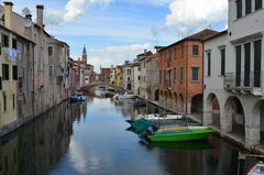 Kanalidylle in Gioggia das klein Venezien