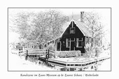 Kanalszene im Zaans Museum op de Zaanse Schans / Niederlande