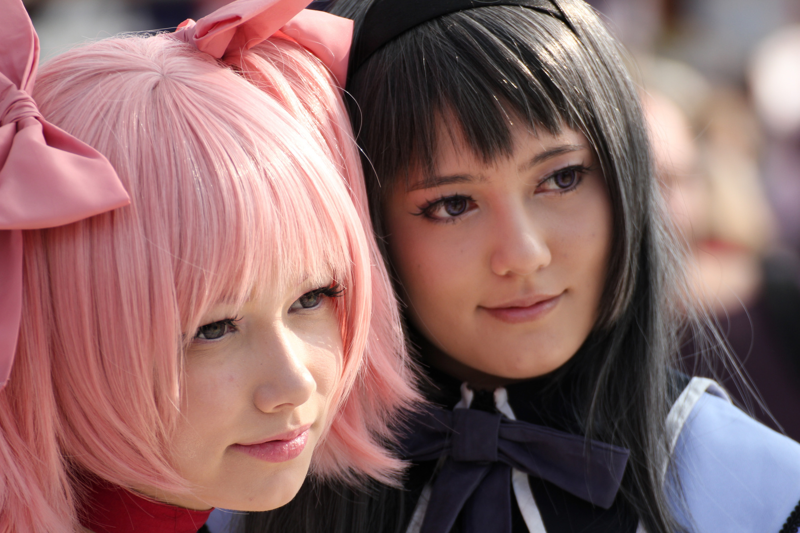 Kaname Madoka and Akemi Homura