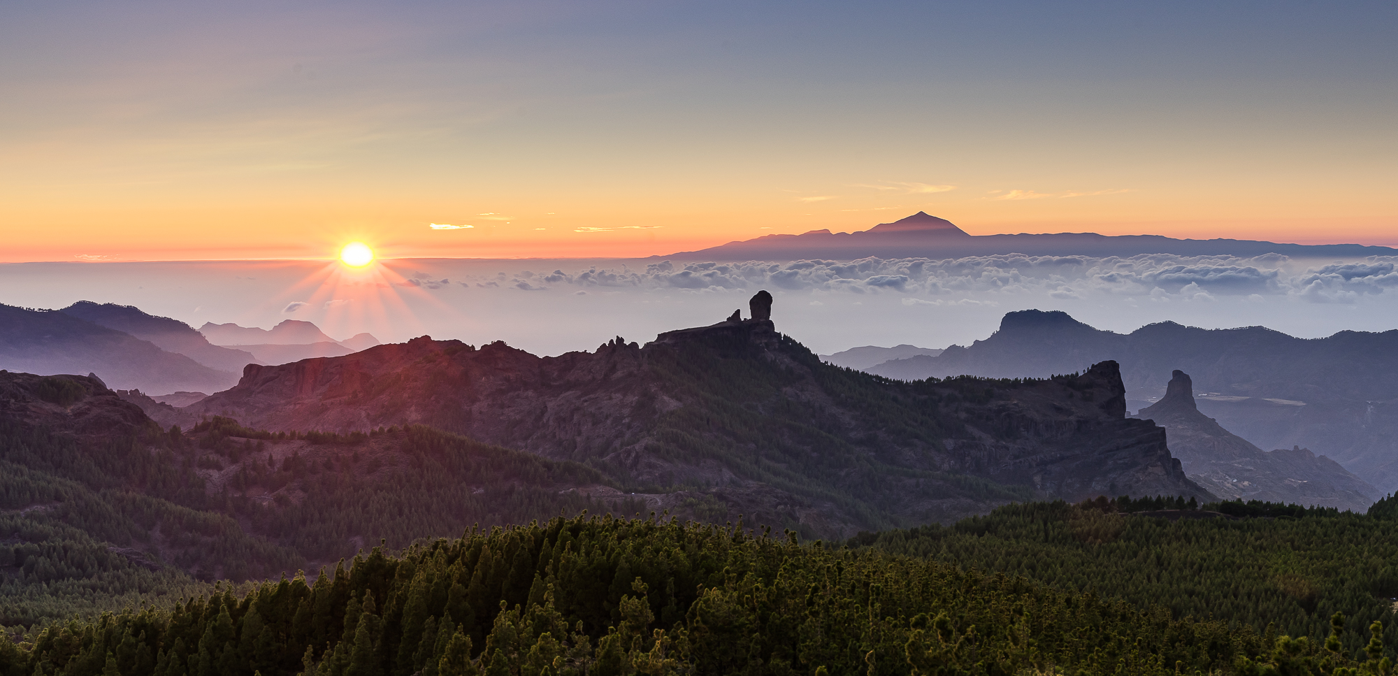 Kanarischer Sonnenuntergang