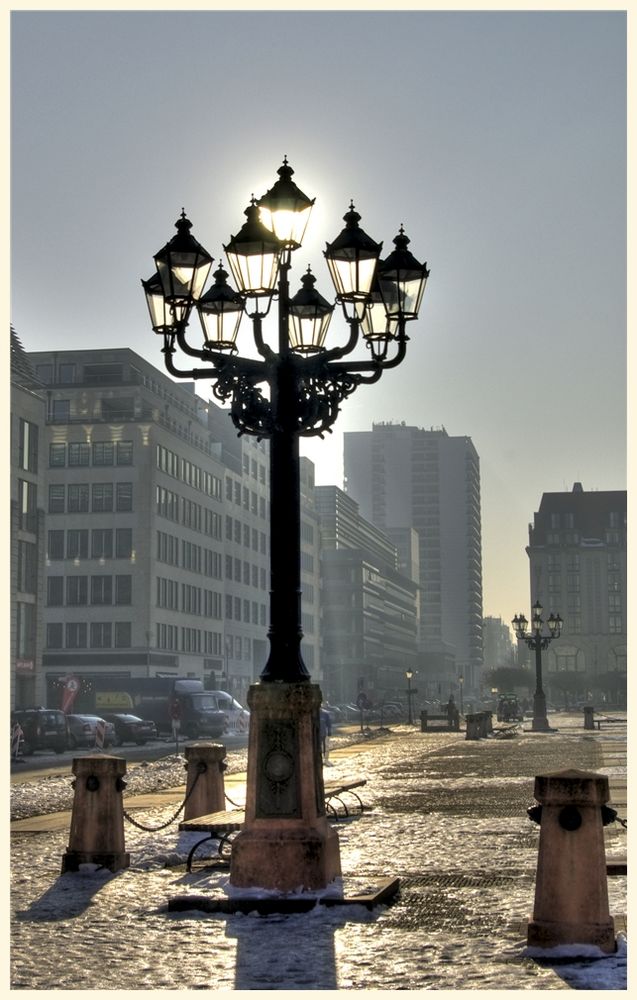 kandelaber auf dem gendarmenmarkt