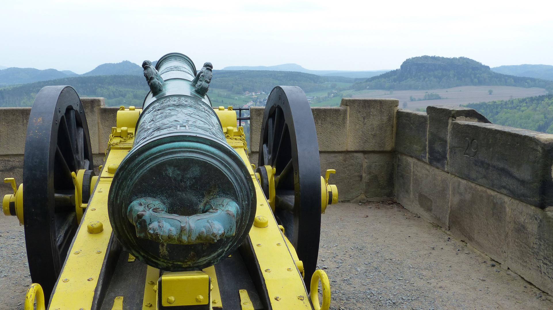 Kanone auf der Festung Königstein
