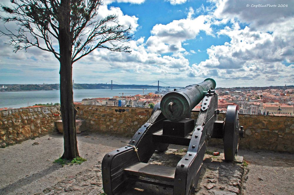 Kanone des Castelos Sao Jorge