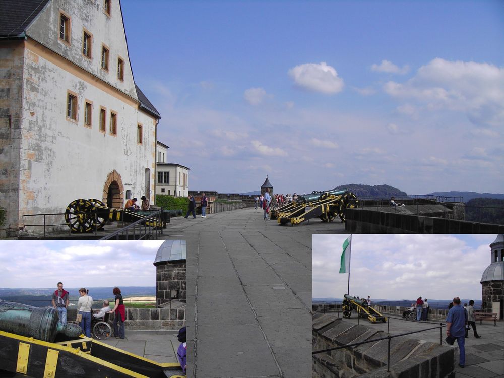 Kanonen Festung Königstein  August 2005