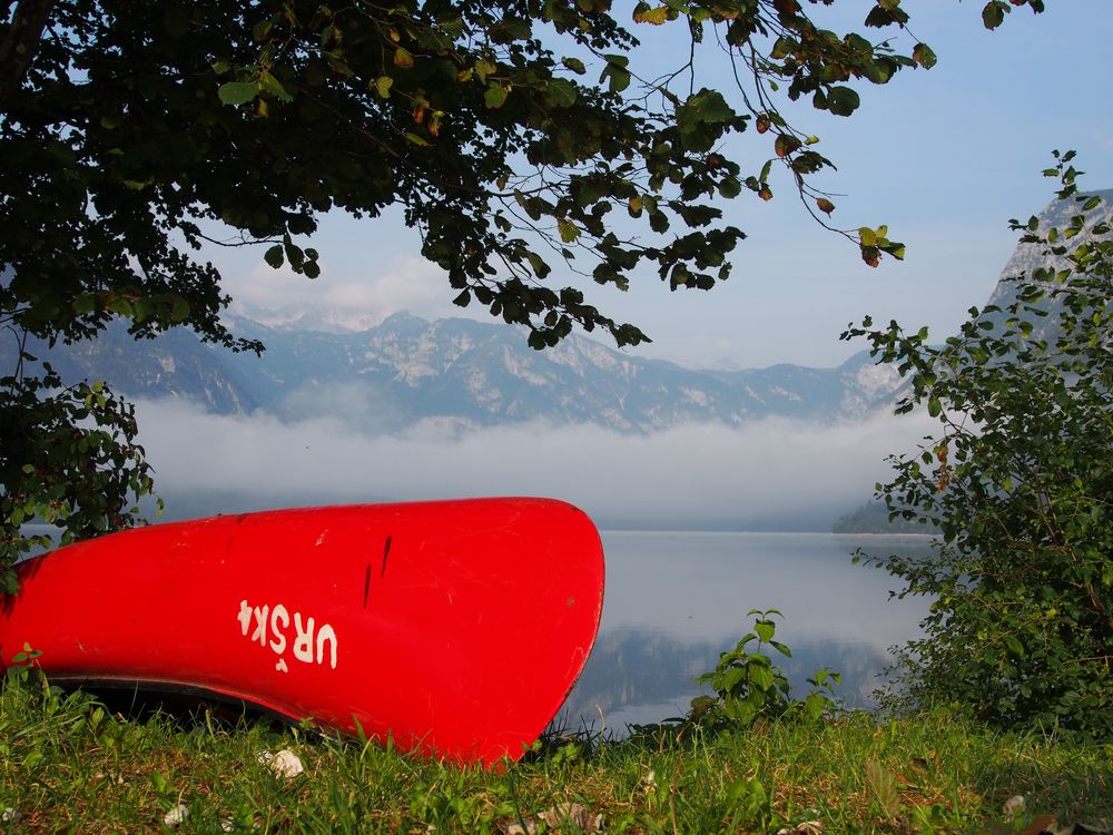 Kanu am Bohinjsko Jezero