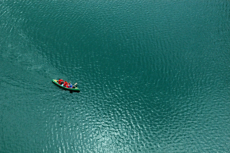 Kanu auf dem Hinterstockensee