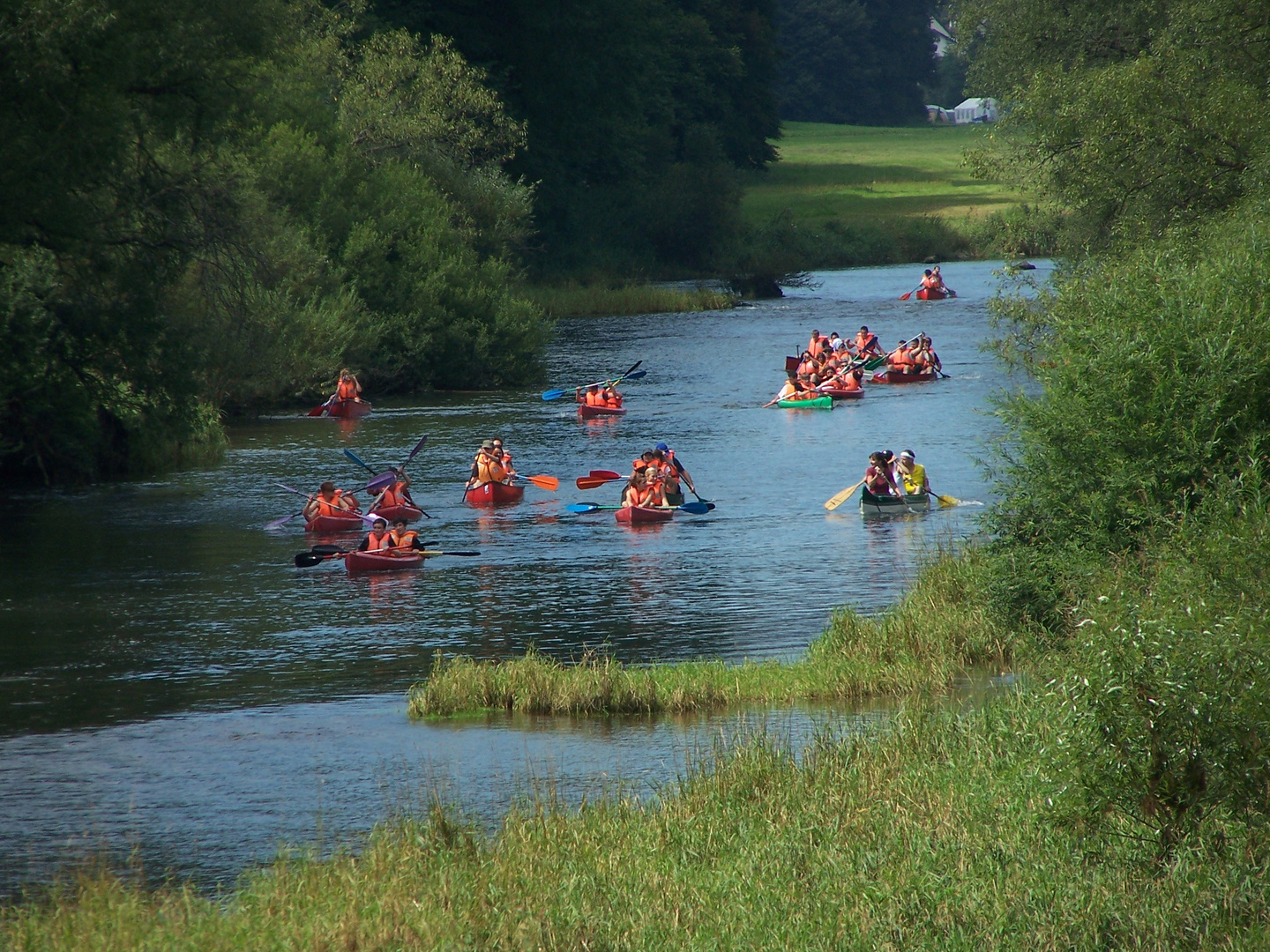 Kanufahren im Donautal