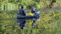 Kanufahrt auf dem Eiderkanal 