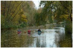 Kanufahrt in den Herbst