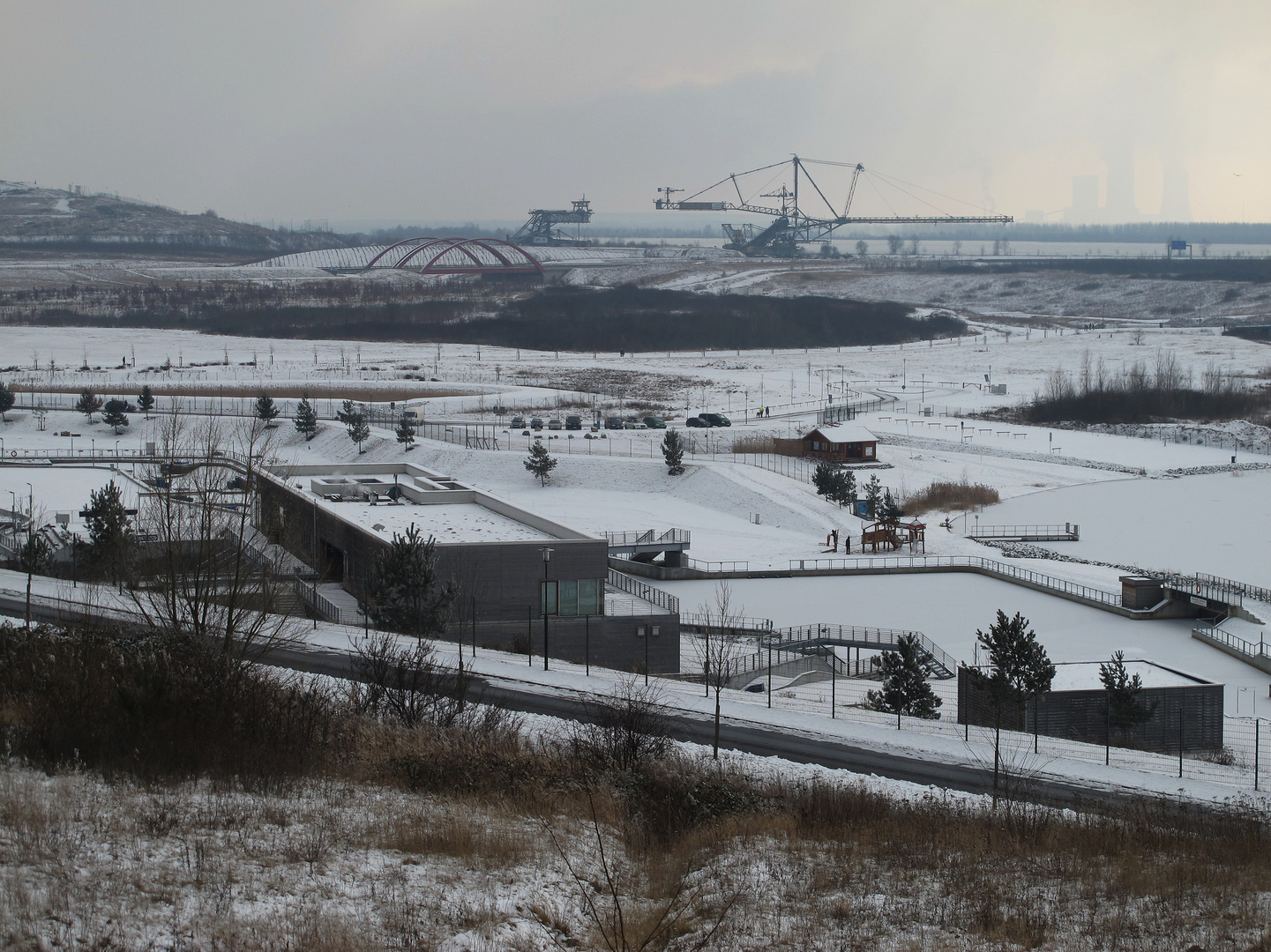 Kanupark im Winter